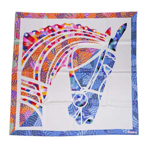 hermes marbled silk scarf